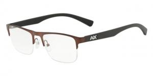 Armani Exchange AX1031 Eyeglass Frames 6106-54 - Matte Bronze Frame
