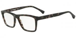 Armani EA3138F Eyeglass Frames 5703-55 - Matte Grey Havana Frame