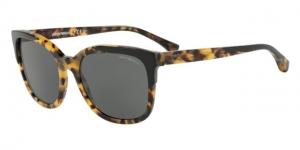 Armani EA4119F Sunglasses 569787-54 - Men's, Top Black On Havana Frame, Grey Lenses