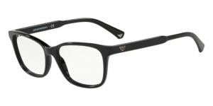 Armani EA3121 Eyeglass Frames 5017-54 - Black Frame