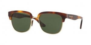 Burberry BE4272 Sunglasses 331671-53 - Light Havana/Light Gold Frame, Green Lenses