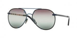 Burberry BE3099 Sunglasses 1269E5-61 - Men's, Blue Frame, Gradient Green Gradient Violet Lenses