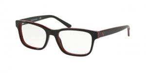 Polo PP8534 Eyeglass Frames 5668-48 - Black/red/black Frame