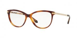 Burberry BE2280 Eyeglass Frames 3316-54 - Light Havana Frame