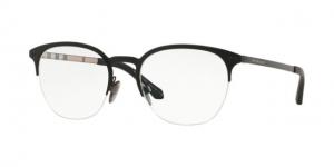 Burberry BE1327 Eyeglass Frames 1272-53 - Black / Matte Black Frame