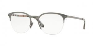 Burberry BE1327 Eyeglass Frames 1273-53 - Gunmetal / Matte Gunmetal Frame