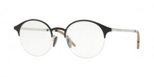 Burberry BE1328 Eyeglass Frames 1276-51 - Black/Silver Frame