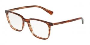 Dolce&Gabbana DG3298F Eyeglass Frames 3189-53 - Striped Orange Frame