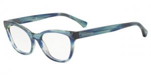 Armani EA3142 Eyeglass Frames 5714-51 - Watercolr Blue