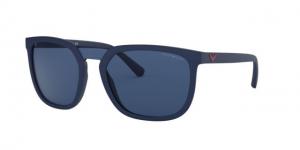 Armani EA4123 Sunglasses 571980-58 - Matte Blue Frame, Blue Lenses EA412357198058