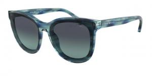 Armani EA4125 Sunglasses 57144S-61 - Men's, Azure Gradient Dark Blue Lenses