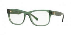 Versace VE3266 Eyeglass Frames 5144-53 - Transparent Green Frame