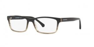 Armani EA3143F Eyeglass Frames 5729-55 - Striped Black Frame