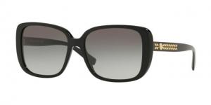 Versace VE4357 Sunglasses GB1/11-56 - Men's, Black Frame, Grey Gradient Lenses