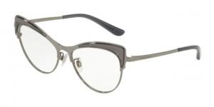 Dolce&Gabbana DG1308 Eyeglass Frames 504-55 - Transp Grey/Gunmetal