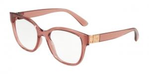 Dolce&Gabbana DG5040 Eyeglass Frames 3148-52 - Transparent Pink Frame