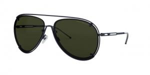 Armani EA2073 Sunglasses 325371-63 - Matte Blue Frame, Green Lenses