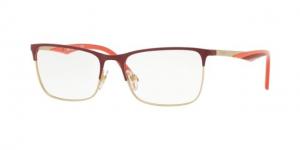 Vogue VO4110 Eyeglass Frames 5102-51 - Dark Red/Pale Gold