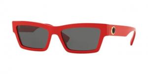 Versace VE4362 Sunglasses 506587-55 - Men's, Red Frame, Grey Lenses