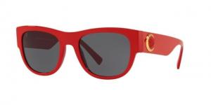 Versace VE4359A Sunglasses 506587-55 - Red Frame, Grey Lenses 053672970326