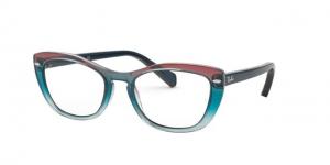Ray-Ban RX5366 Eyeglass Frames 5834-52 - Tri Grad Blue/Red/Azure Frame