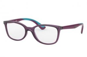 Ray-Ban RY1586 Eyeglass Frames 3776-49 - Transparent Violet Frame