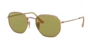 Ray-Ban RB3548N Sunglasses 91314C-51 - Copper Frame, Evolve Green Lenses