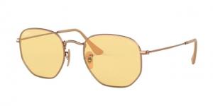 Ray-Ban RB3548N Sunglasses 91310Z-54 - Copper Frame, Evolve Light Yellow Lenses