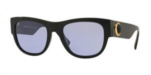 Versace VE4359 Sunglasses GB1/1A-55 - Black Frame, Violet Lenses