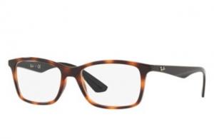 Ray-Ban RX7047 Eyeglass Frames 5847-56 - Red Havana Frame