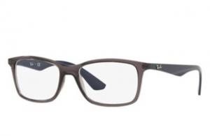 Ray-Ban RX7047 Eyeglass Frames 5848-54 - Transparent Grey Frame