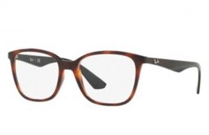 Ray-Ban RX7066 Eyeglass Frames 5847-54 - Red Havana Frame