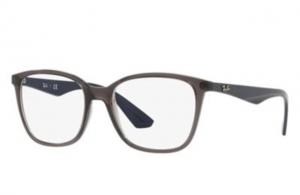 Ray-Ban RX7066 Eyeglass Frames 5848-52 - Transparent Grey Frame 053672979893