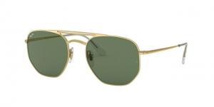 Ray-Ban RB3609 Sunglasses 914071-54 - Demi Gloss Gold Frame, Green Lenses