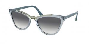 Prada CONCEPTUAL PR01VS Sunglasses 3253B2-56 - Men's, Clear Gradient Blue Lenses