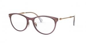 Ray-Ban RX7160 Eyeglass Frames 5868-54 - Demi Gloss Burgundy Frame