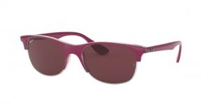 Ray-Ban RB4319 Sunglasses 640875-55 - Top Pink On Transparent Pink Frame, Dark Violet Lenses