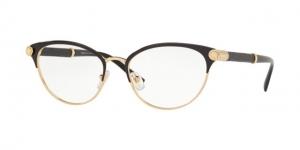 Versace V-ROCK VE1259Q Eyeglass Frames 1443-52 - Black/Gold