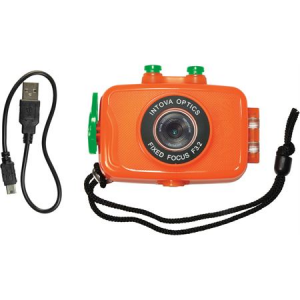 Intova 00181 Duo Sport Action Camera Orange with Composition Construction