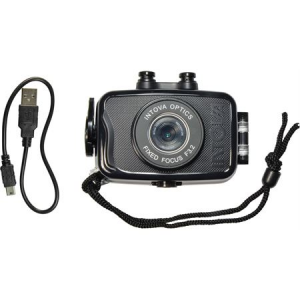 Intova 00192 Duo Sport Camera Black with Composition Construction