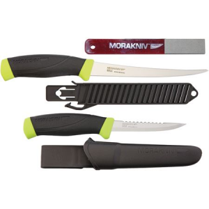 Mora 00289 Mora of Sweden Knives Fishing Knife Set with Rubberized Handle