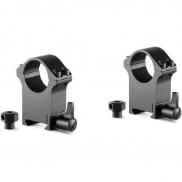 Hawke Professional Steel Ring Mounts 1", Extra High, With Lever (Fitted) & Nut 054492231034