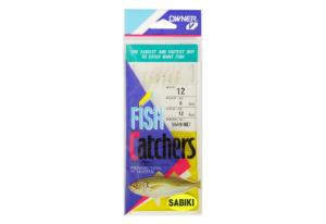 Owner Hooks Sabiki White Hage Fish Skin Hook, 8, 5549-037