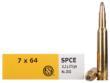Sellier & Bellot Rifle Ammunition 7X64mm 173 GR Spce 770 Fps - 20/Box SB764B SB764B
