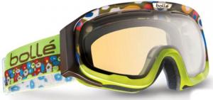 Bolle Fathom Ski/Snowboard Goggles, Lime Frame, Amber Gun Lens 20541