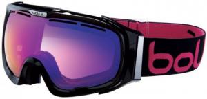 Bolle Fathom Ski/Snowboard Goggles, Shiny Black Frame, Aurora Lens 20543