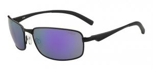 Bolle Key West Sunglasses, Matte Black Frame, Blue Violet Lens, 11957