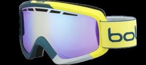 Bolle Nova II Goggles, Matte Blue and Yellow Frame, Modulator Light Control Lens, Photochromic, 21463 054917322045