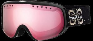 Bolle Scarlett Goggles, Shiny Black Night Frame, Vermillon Gun Lens, 21479 054917322205