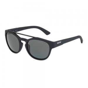 Bolle Boxton 54mm Round HD Polarized TNS Sunglasses (Rubber Black) 054917339333
